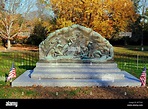 Minute Man memorial Lexington, Massachusetts, STATI UNITI D'AMERICA ...