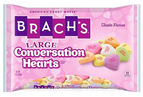 Brachs Large Conversation Hearts 16 Ounce Grocery