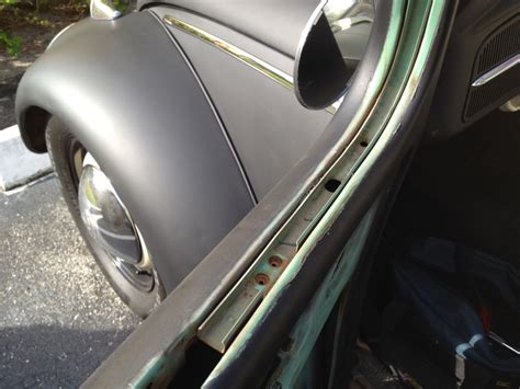 New Doorwindow Rubber Seals And Chrome Trim For My Bug 63 Ragtop Vw