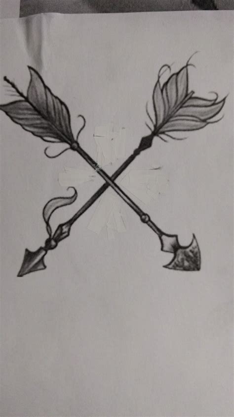 Crossed tattoos are a symbol of friendship and togetherness. Crossed arrows tattoo idea | Crossed arrow tattoos ...