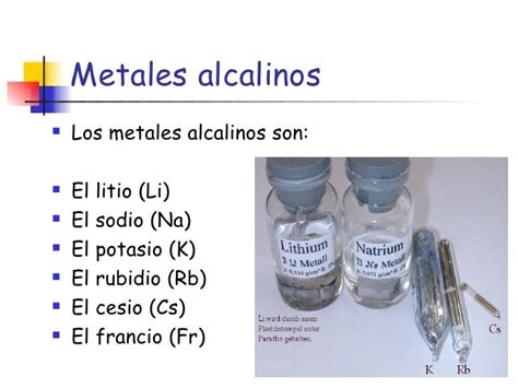 Química Y Física Facil Metales Alcalinos