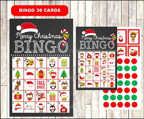 Free Printable Christmas Bingo Cards For 20 Devload