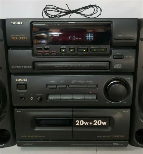 1994 Aiwa Nsx 3000 Digital Audio Stereo System Cdradio Cx N3000u W