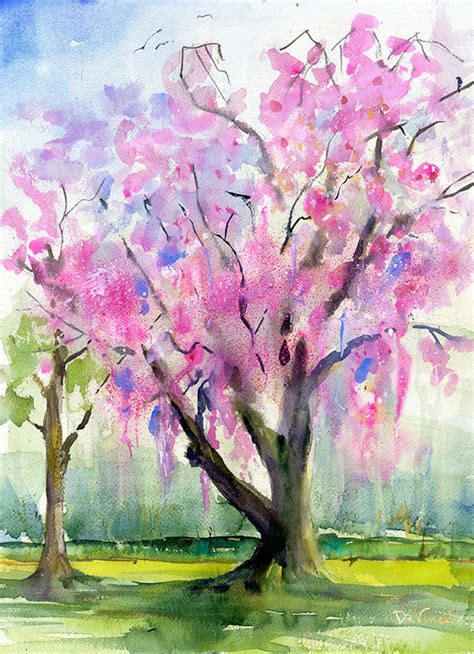 Cherry Blossom Digital Download Morris Arboretum Abstract Cherry Tree