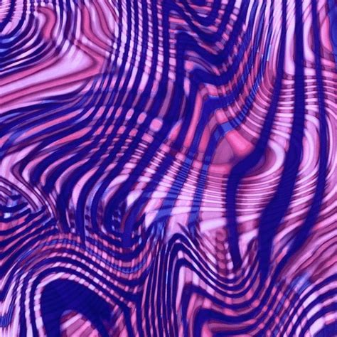 Blue Psychedelic Swirl Trippy Print Flares Depop