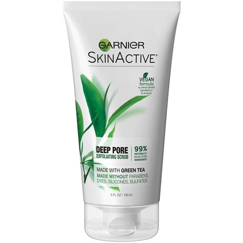 Garnier Skinactive Exfoliating Face Scrub With Green Tea Oily Skin 5 Fl