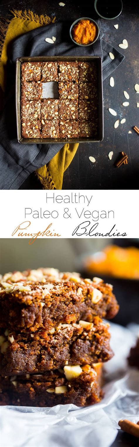 Pumpkin Blondies Vegan Paleo Food Faith Fitness