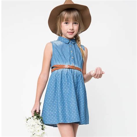 Sundresses For Teenagers Age 13 Denim Costumes Casual Dresses For Teens Girls Clothes 10 12