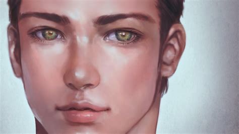 Speed Painting Realistic Male Youtube