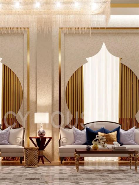 Beautiful Modern Arabic Majlis Living Room Design By Fancy House Dubai