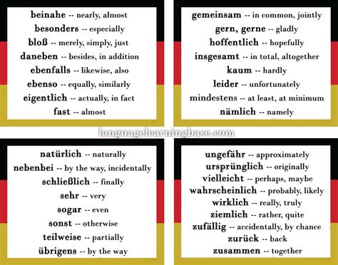 One action can be done in many different ways. Most important adverbs of manner in the German language ...
