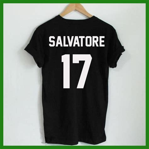 Casual Salvatore 17 T Shirt Year Of Birth Vampire Diaries Mystic Falls