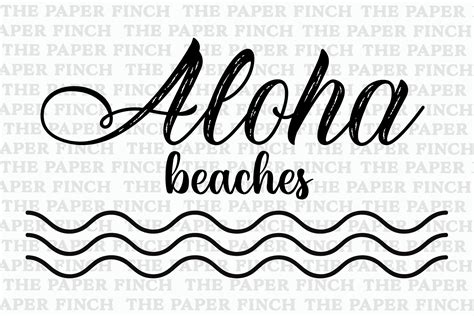 Aloha Beaches SVG PNG Cricut Cut File Etsy