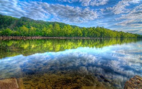 Download Wallpapers Beautiful Nature 4k Summer Lake Forest