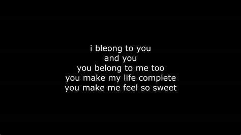 Lenny Kravitz I Belong To You Lyrics Youtube