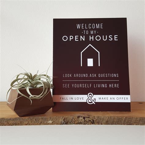 Open House Welcome Sign No6 Open House Real Estate Open House