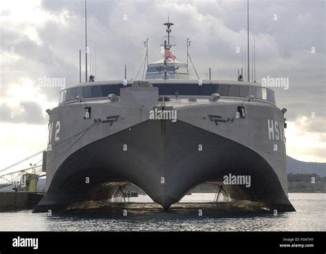 Bay Crete Greece Jan 12 2006 The Us Navy High Speed Vessel