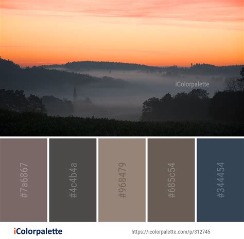 Color Palette Ideas From Sky Dawn Red At Morning Image Icolorpalette