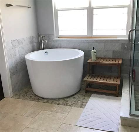 Shop the top 25 most popular 1 at the best prices! Onsen soaking tub bathroom with shower adjacent. Teak ...