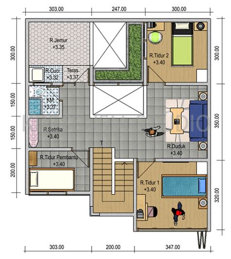 Jasa arsitek desain rumah tropis modern 3 lantai di setiabudi jakarta selatan maret 30, 2021. Ini 16 Contoh Gambar Denah Rumah Minimalis Beserta ...