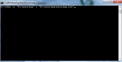 Use Command Prompt In Windows 10 Or 7 To Create A Text File List Of