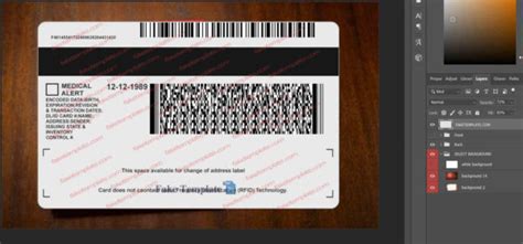 Michigan Driver License Template V1 Fake Michigan Drivers License