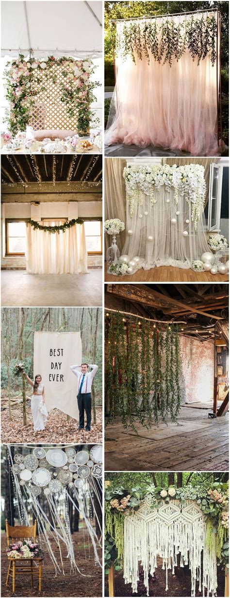 Rustic Weddings 30 Unique And Breathtaking Wedding Backdrop Ideas ️ More