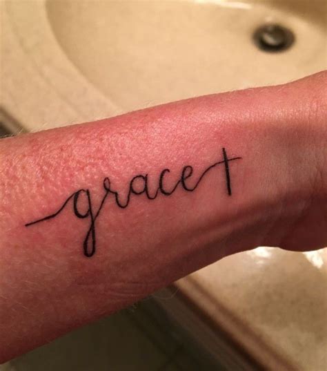 Pin By Michelle Hall On Inked Grace Tattoos Wrist Tattoos For Women