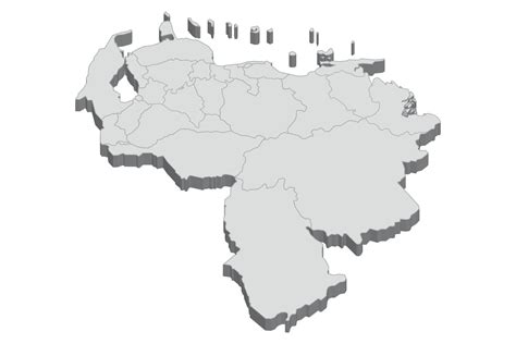 3d Map Illustration Of Venezuela 6124759 Vector Art At Vecteezy