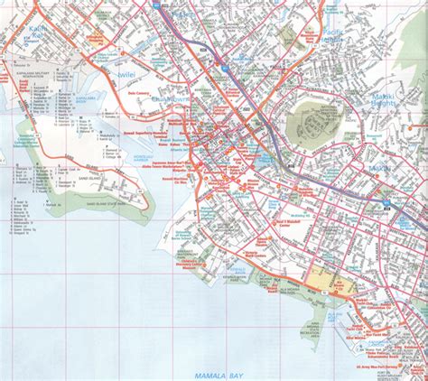 Oahu Honolulu Street Map Rand Mcnally Maps Books