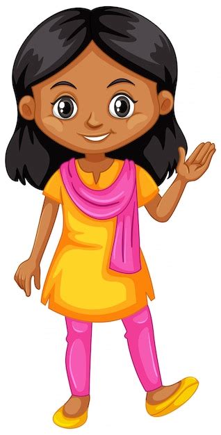 indian girl cartoon images free download on freepik