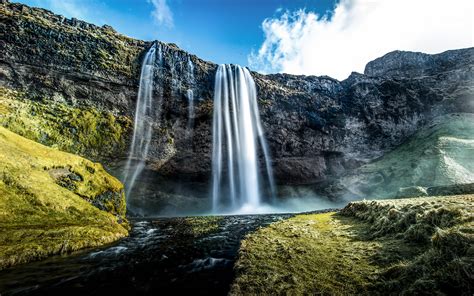 Seljalandsfoss Waterfalls Iceland Wallpapers Hd Wallpapers Id 16471