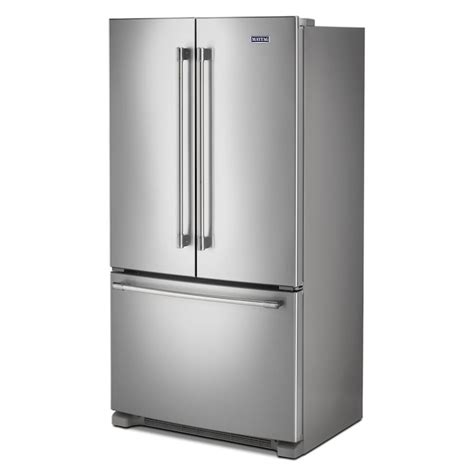 Maytag 20 Cu Ft Counter Depth French Door Refrigerator With Ice Maker