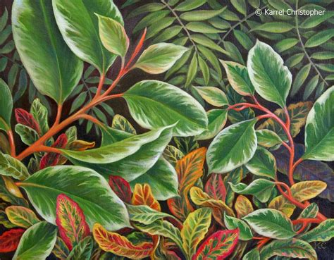 Karrels Creative Path Oil Paintings Of Leaves