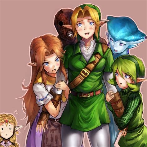 Link And The 5 Princesses Again With A Redead Legend Of Zelda