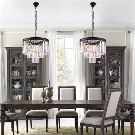 Eitzen 7 Light Unique Tiered Chandelier With Crystal Accents