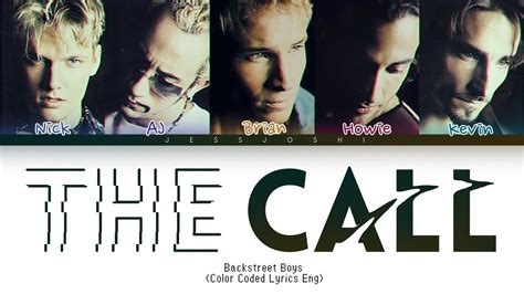 Backstreet Boys The Call Color Coded Lyrics Youtube