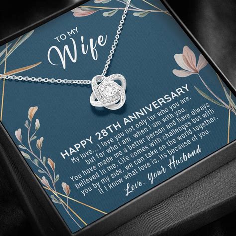 28th Wedding Anniversary Gift For Wife 28th Anniversary Etsy Canada