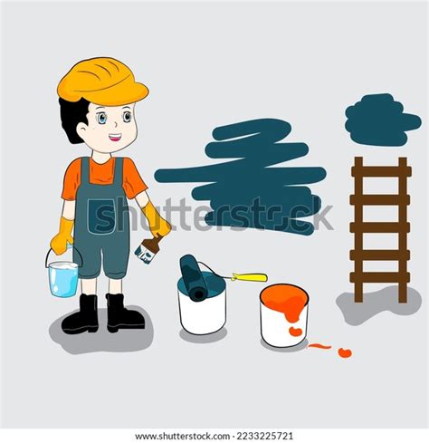 Vector Animation People Working Building Stock Vector Royalty Free