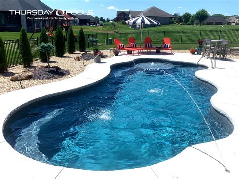 Wellspring Fiberglass Pool By Thursday Pools Graphite Color