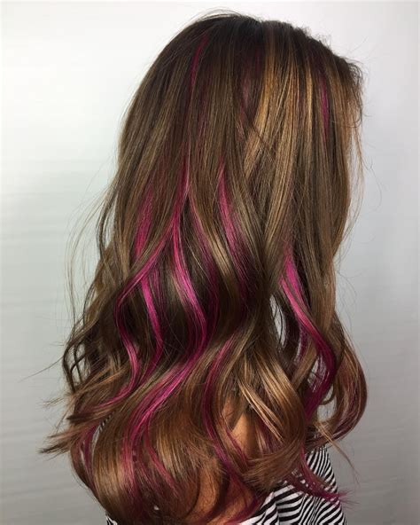 Think Pink Abbies Rocking Her Peek A Boo Pink Highlights Outstanding