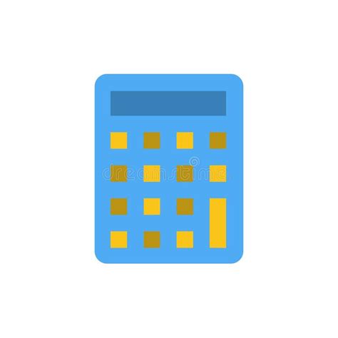 Calculator Calculate Education Flat Color Icon Vector Icon Banner