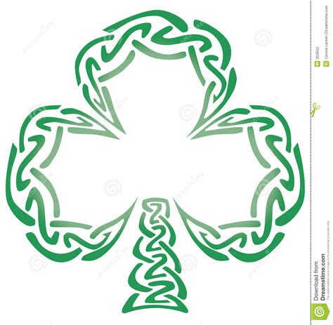 Keltischer Knoten Shamrock Stock Abbildung Illustration Von Knoten
