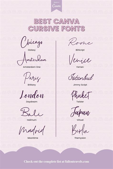 19 Best Canva Cursive Fonts For Scroll Stopping Designs — Fallon