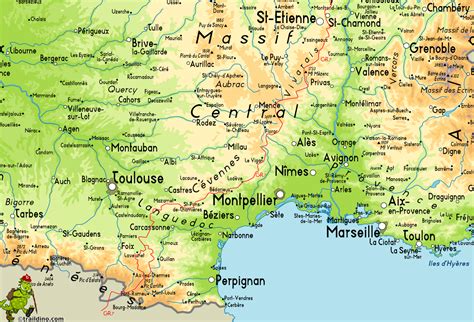 34 Map Of The South Of France Maps Database Source
