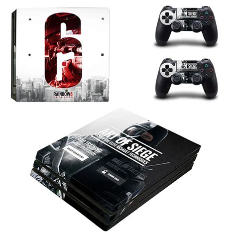 Homereally Ps4 Pro Skin Classic Rainbow Six Siege Pvc Sticker Cover For