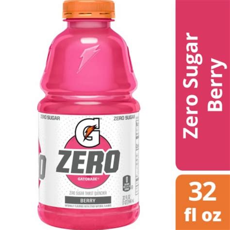 Gatorade Zero Sugar Thirst Quencher Pink Berry Electrolyte Enhanced Sports Drink Fl Oz