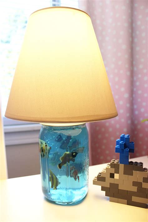 Diy Mason Jar Aquarium Lamp For Kids