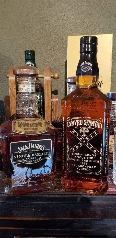 Jack Daniels Lynyrd Skynyrd Custom Made Whiskey Whiskey Bottles