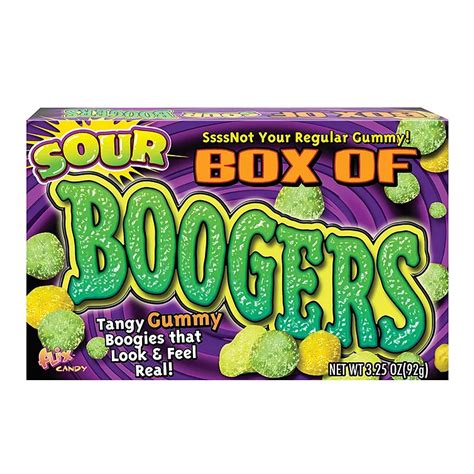 Flix Candy Halloween Sour Box Of Boogers Gummies Candy 325 Ounce